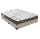 Cama Box Viúvo Bege e Colchão ISO 100 D33 Ortobom