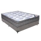 Cama Box Viúvo Cinza + Colchão ISO Superpocket Molas Superpocket Ortobom Cama Box Viúvo Cinza + Colchão ISO Superpocket Molas Superpocket Ortobom