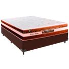 Cama Box Viúvo e Colchão Esplendor Molas Ensacadas Luckspuma Marrom Cama Box Viúvo e Colchão Esplendor Molas Ensacadas Luckspuma Marrom