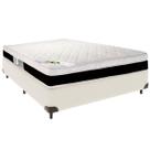 Cama Box Viúvo Especial 120x188e Colchão Roma Molas Ensacadas Luckspuma Palha