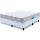 Cama BoxQueen Premium Molas Ensacadas com Espuma D33 Astronasa 158x198cm BF Colchões