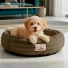 Cama Cachorro Gato Nuvem Ninho Caminha Pet Redonda Wave Luxo Soft 50cm Mocha Cama Cachorro Gato Nuvem Ninho Caminha Pet Redonda Wave Luxo Soft 50cm Mocha