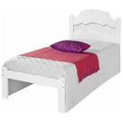 Cama Cambel Solteiro Iris Branco Preto