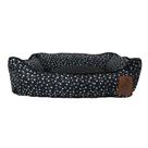Cama Caminha Pet Para Cachorro E Gato Dots Preta - Tamanho P
