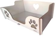 Cama Caminha Sofá Casa Para Pet, Cachorro, Gato, MDF Branco