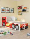 Cama Caminhão Infantil Com Colchão Resistente e Confortável em MDF