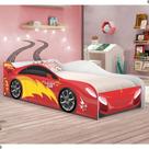 Cama Carro Fast Menino Vermelho Solteiro