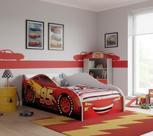 Cama Carro Infantil Tamanho Solteiro Adesivada Personagens Divertidos Para Meninos Acompanha Colchão 88x188x12 AV