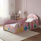 Cama Carruagem Solteiro Princesas Mdf - Rosa