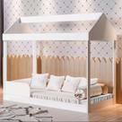 Cama Casa Castelo MDF Infantil Estilo Montessori Segura Durável