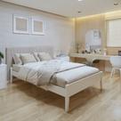 Cama Casal 140,5cm Turca Slim em Madeira Maciça Cama Casal 140,5cm Turca Slim em Madeira Maciça