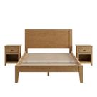 Cama Casal 2 Mesas Cabeceira 1G Madeira Taeda