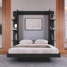 Cama Casal Articulável Vertical com Estante 140 Vancouver