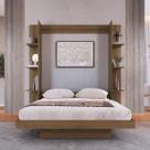Cama Casal Articulável Vertical com Estante 140 Vancouver