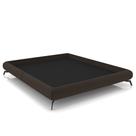 Cama Casal Base Box 138x188cm Pés de Ferro Cold P02 Veludo Marrom - Mpozenato Cama Casal Base Box 138x188cm Pés de Ferro Cold P02 Veludo Marrom - Mpozenato