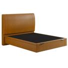 Cama Casal Baú Flutuante Com Cabeceira 140cm Spazio S04 material sintético Caramelo - Lyam Decor