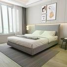 Cama Casal Boreal Flutuante CabeCasa MadeiraOriginals Cinza
