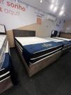 Cama Casal Completa Baú + Colchão Premium Ortobello