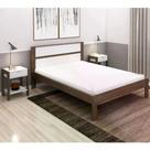 Cama Casal e 02 Mesas De Cabeceira Nogal Branco Cama Casal e 02 Mesas De Cabeceira Nogal Branco