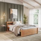 Cama Casal em Madeira Maciça 140x190 Unique Yescasa