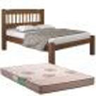 Cama Casal em Madeira Maciça com colchão D33 Espuma Cama Casal em Madeira Maciça com colchão D33 Espuma