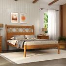 Cama Casal em Madeira Maciça Gramado Móveis Nathalia Cama Casal em Madeira Maciça Gramado Móveis Nathalia