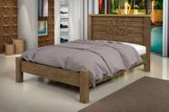 Cama Casal Emily 100% Mdf e Estrado 100% Madeira Basoto - Castanho Cama Casal Emily 100% Mdf e Estrado 100% Madeira Basoto - Castanho