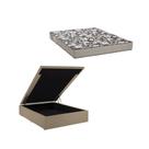 Cama Casal Espuma Box Baú Camurça 138X188X70 Ortobom