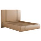 Cama Casal Flutuante Com Cabeceira 140cm Astra W01 material sintético Fendi Lyam Decor