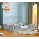 Cama Casal Infantil Helo com Kit para Quarto em Madeira Premium e Design Funcional Seguro - Cinza Cama Casal Infantil Helo com Kit para Quarto em Madeira Premium e Design Funcional Seguro - Cinza