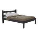 Cama Casal Madeira Maciça para Colchão 128/138X188cm Capri Multimóveis CR4140 Preta Cama Casal Madeira Maciça para Colchão 128/138X188cm Capri Multimóveis CR4140 Preta