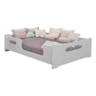Cama Casal Montessori Branca Cor Branca Para Casal Criança Proteção