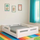 Cama Casal Montessoriana Estrutura Reforçada Com Colchão 138x188