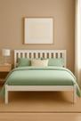 Cama Casal Naturalle 4.6 Madeira de Pinus Branco
