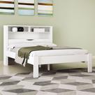 Cama Casal Omaha 1 Porta com Baú Branco - Pnr Móveis Cama Casal Omaha 1 Porta com Baú Branco - Pnr Móveis