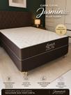 Cama casal Padrão Molas Ensacadas Brinde 2 Travesseiros Conjunto Box Jasmim Plus Com lateral no tecido Veludo Sleep Colchão Cama casal Padrão Molas Ensacadas Brinde 2 Travesseiros Conjunto Box Jasmim Plus Com lateral no tecido Veludo Sleep Colchão