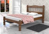 Cama casal palmo castanho