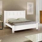 Cama Casal Primícia 100%MDF Branco - D Doro Móveis Cama Casal Primícia 100%MDF Branco - D Doro Móveis