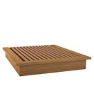 Cama Casal Queen em Madeira 100% MDF TW22 Freijó - Dalla Costa Cama Casal Queen em Madeira 100% MDF TW22 Freijó - Dalla Costa