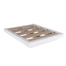 Cama Casal Queen Suspensa Branca MDP 162x202x25,5cm Zurique Art In Móveis Cama Casal Queen Suspensa Branca MDP 162x202x25,5cm Zurique Art In Móveis