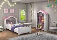 Cama Casinha Infantil Magia com Estante