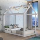 Cama Casinha Montessoriano Infantil Analu Branco Carolina Baby