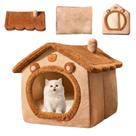 Cama caverna para gatos e cães, pelúcia, macia e quente, para uso interno Cama caverna para gatos e cães, pelúcia, macia e quente, para uso interno