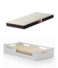 Cama Cecília Solteiro Montessoriana 100%MDF + Colchão Solteiro 188x88 Prodormir - Branca