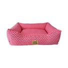 Cama Chevron Griff Dog para Cães e Gatos Rosa - Tamanho 3