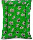 Cama colchonete para Cachorro e Gato I love Pet Grande com zíper Lavável Verde Estampado