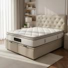 Cama Com Baú Queen E Cabeceira + Colchão Cloud Luckspuma Colchão Bege - Baú E Cabeceira Escolher Cor No Chat Cama Com Baú Queen E Cabeceira + Colchão Cloud Luckspuma Colchão Bege - Baú E Cabeceira Escolher Cor No Chat
