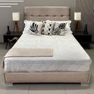 Cama Com Cabeceira Almofadada Berlim Linho RBL