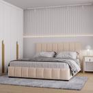 Cama com Cabeceira Queen Estofada Uvaia CabeCasa MadeiraOriginals Cama com Cabeceira Queen Estofada Uvaia CabeCasa MadeiraOriginals