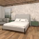 Cama com Cabeceira Queen Sob Medida e 2 Mesas 100% MDF